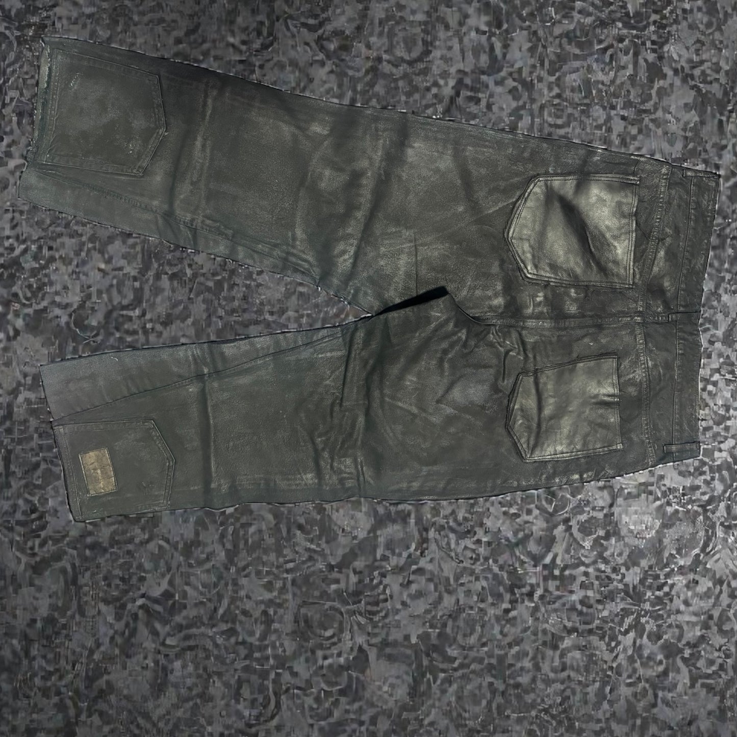 Waxed Black Denim Made to Order