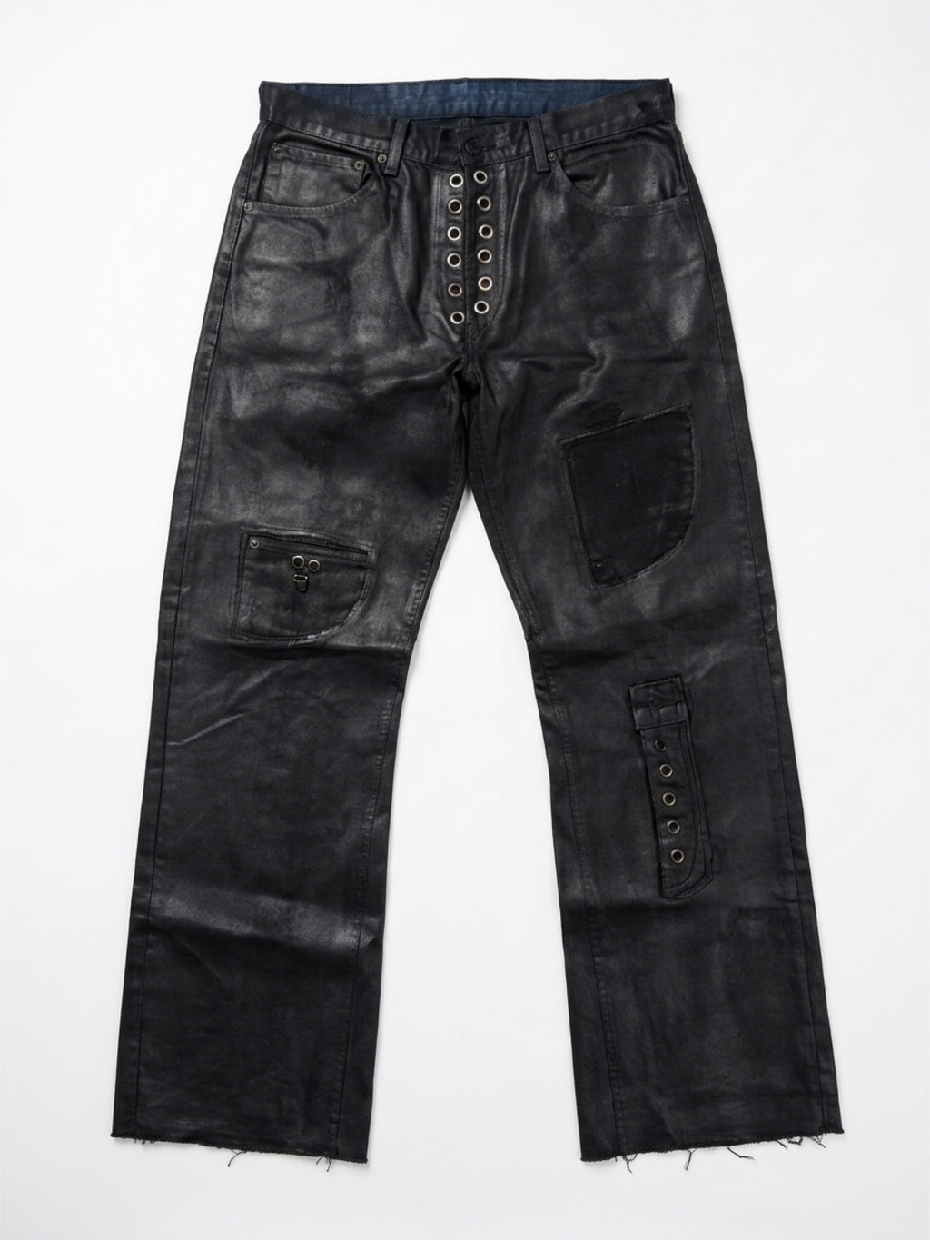 Waxed Lace-Up Shadow Utility Pants