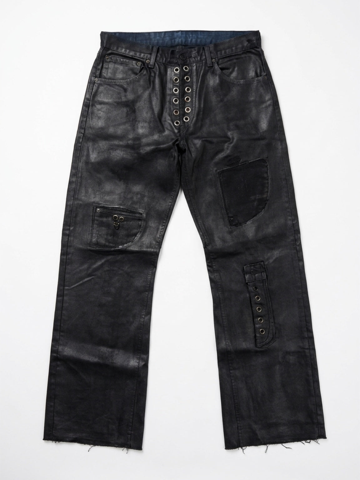 Waxed Lace-Up Shadow Utility Pants