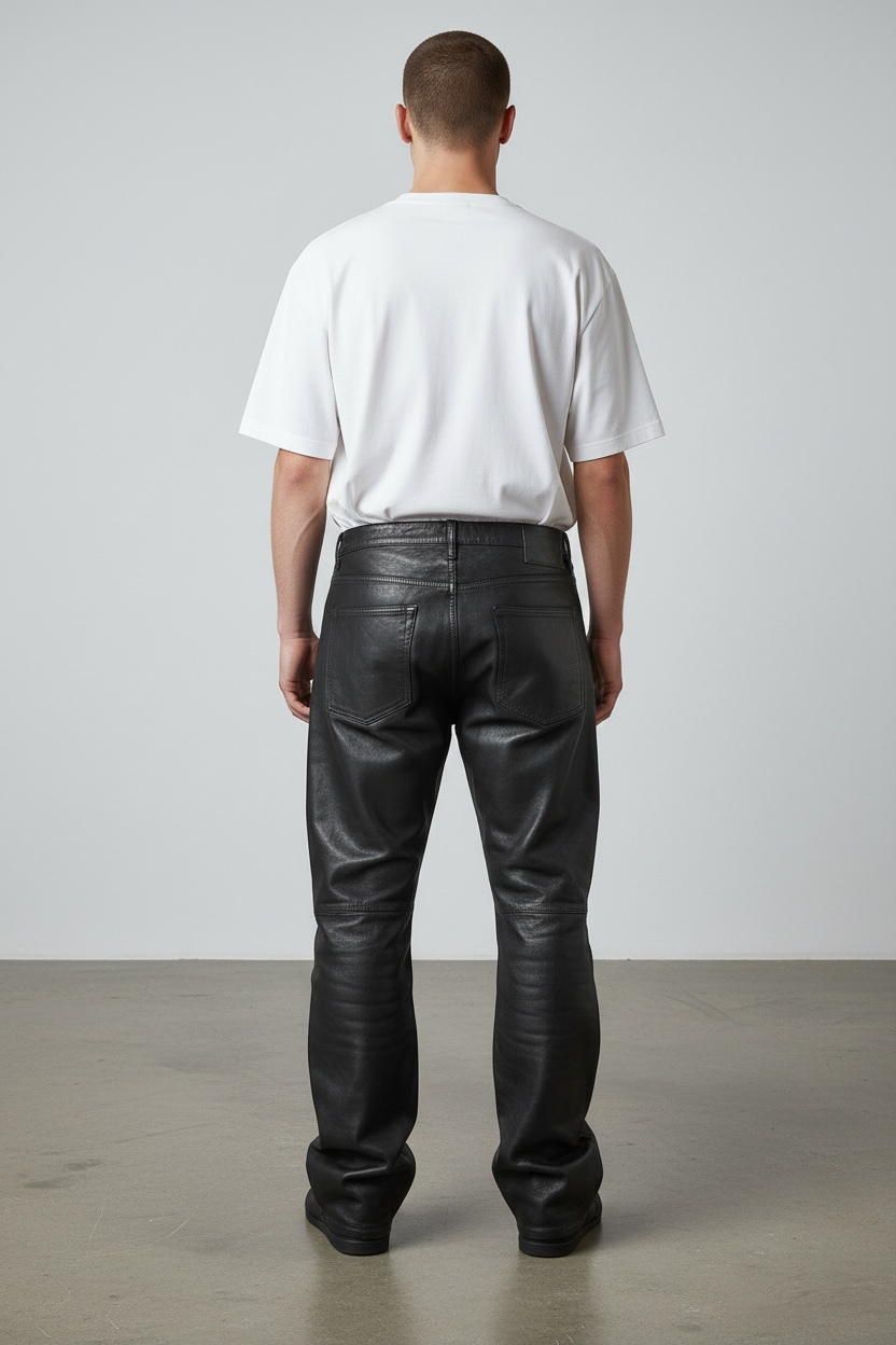 Waxed Black Denim Made to Order