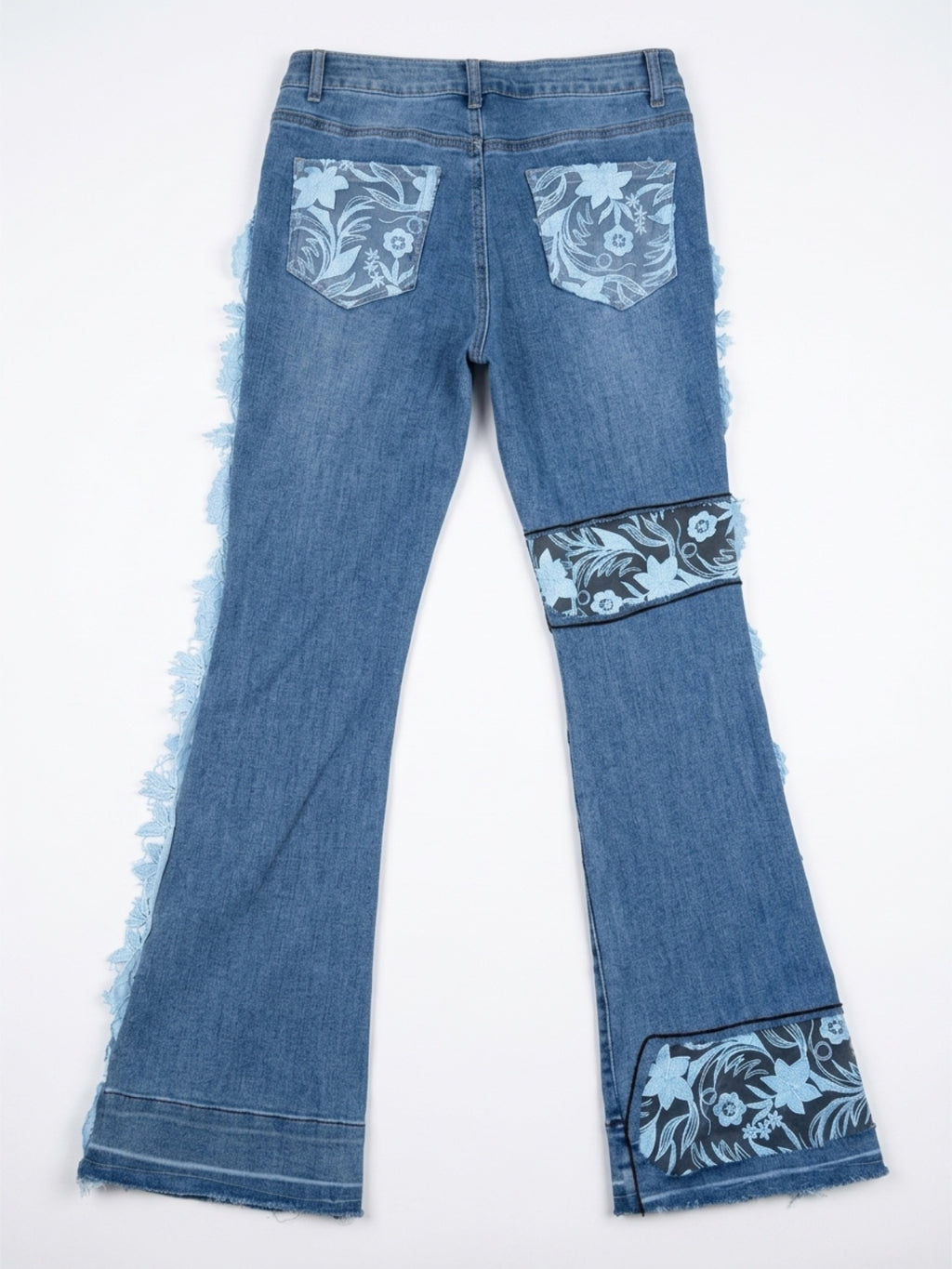 Women’s lace Contrast Denim One of One