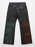Waxed dual loom denim