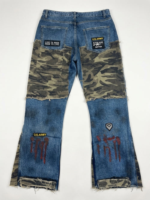 Camo chaos denim