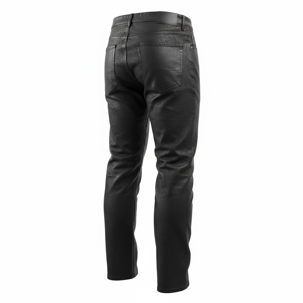 Waxed Black Denim Made to Order