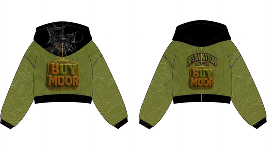 The BuyMoor x Spyda Nation Oversized Zip-Up Hoodie brings together two street-luxury forces in one limited collab drop. ⚡ This item is available for pre-order — ships in 2–3 weeks after purchase.
🔥 Limited collaboration
