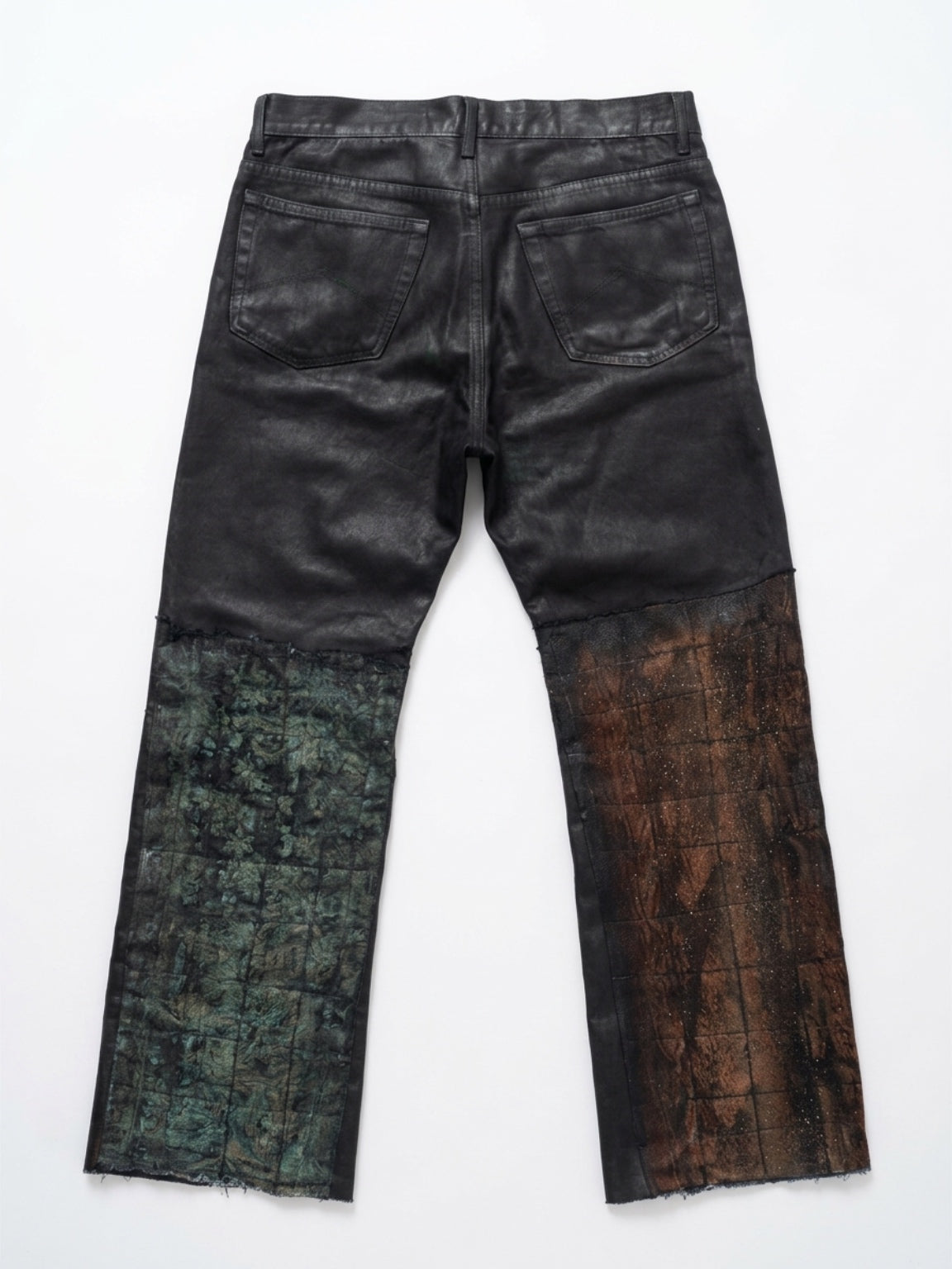 Waxed dual loom denim