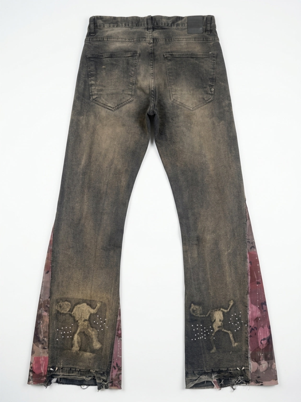 Blood & Bone Patchwork Flared Jeans