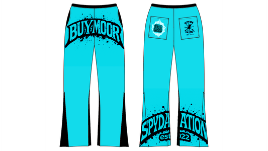 The BuyMoor x Spyda Nation baggy sweatpants brings together two street-luxury forces in one limited collab drop. ⚡ This item is available for pre-order — ships in 2–3 weeks after purchase.